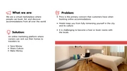 White and Red Airbnb Pitch Deck Template - Page 2
