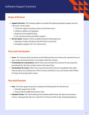 Software Support Contract Template - Page 2