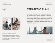 Clean Black and Cream Strategic Working Plan - page 4