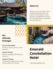 Modern Beige and Yellow Hotel Brochure - Page 2