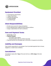 Audio Visual Service Contract Template - صفحة 2