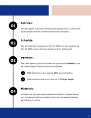 Commercial Plumbing Contract Template - صفحة 2