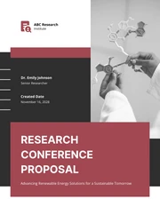Research Conference Proposal - Page 1