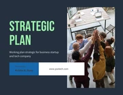 Black and neon green strategic plan - Seite 1