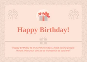 Orange Vintage Classic Retro Happy Birthday Postcard - Page 1