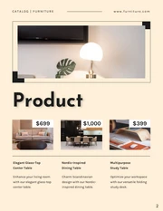 Cream And Black Minimalist Furniture Catalog - Page 2