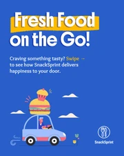 Food Delivery Promotional Social Media Carousel Template - page 1