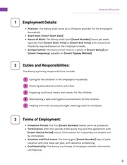 Nanny Employment Contract Template - Pagina 2