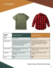 Outdoor Performance Fashion Catalog Template - Pagina 7