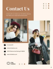 Simple Soft Brown Fashion Catalog - page 3