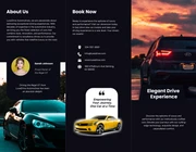 Elegant Black Modern Car Brochure - Page 1