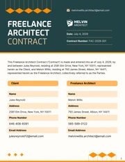 Freelance Architect Contract Template - صفحة 1