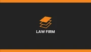 Black And Orange Modern Lawyer Business Card - Page 1