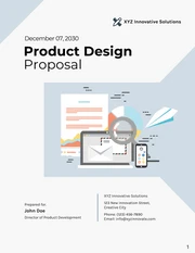 Product Design Proposal - Page 1