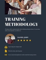 Navy And Yellow Modern Clean Minimalist Professional Training Plans - Page 4