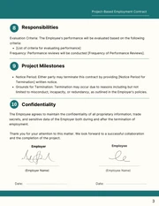 Project-Based Employment Contract Template - Page 3