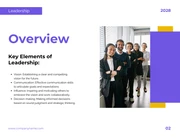 Yellow & Purple Minimalist Design Leadership Presentation - Seite 2