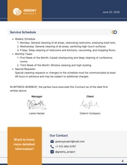 Office Cleaning Contract Template - صفحة 4