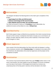 Design Services Contract Template - page 2