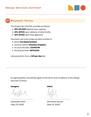 Design Services Contract Template - صفحة 3