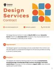 Design Services Contract Template - Page 1