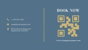 Blue, White & Gold Pastel Colour Aesthetician Business Card - Page 2