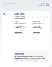 Commercial Construction Contract Template - صفحة 5