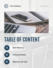 White And Blue Simple Elegant Modern Company Training Plans - Page 2
