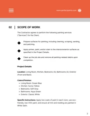 House Painting Contract Template - Seite 2