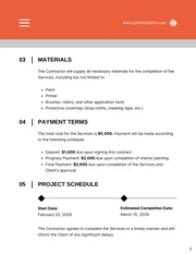 House Painting Contract Template - Página 3