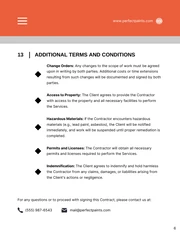 House Painting Contract Template - Page 6