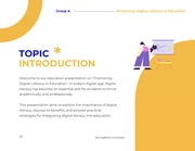 Yellow Shape Group Project Education Presentation - page 3