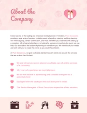 Pink Wedding Business Plan - Page 2