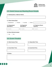 Banquet Event Order Form Template - Page 2