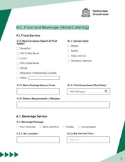 Banquet Event Order Form Template - Page 3