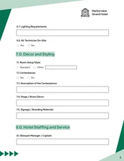 Banquet Event Order Form Template - Page 5