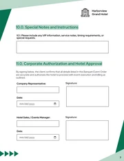 Banquet Event Order Form Template - Page 7