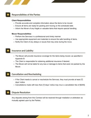 Moving Contract Template - Pagina 2