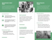 Green Minimalist  Modern Tri-fold Corporate Responsibility Brochure - Page 2