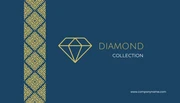 Blue and Gold Luxury Jewelry Business Card - Page 2