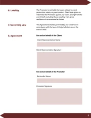 Promoter Contract Template - page 2