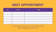 Dark Purple And Yellow Modern Hospital Appointment Business Card - page 2
