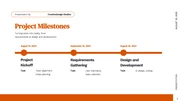 Simple Orange White Timeline Presentation - page 3