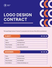 Logo Design Contract Template - Pagina 1