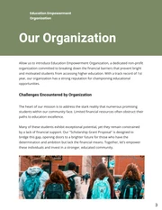 Olive Green and White Simple Modern Minimalist Grant Proposals - Page 3