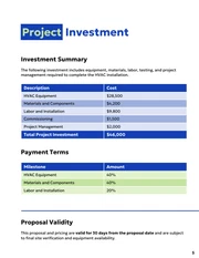 HVAC Installation Proposal Template - Seite 5