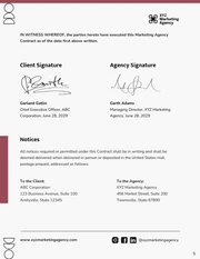 Marketing Agency Contract Template - صفحة 5