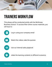 Teal And White Modern Minimalist Business Training Plans - Page 5