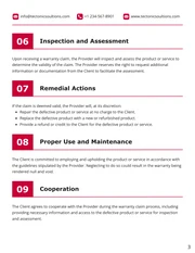 Warranty Contract Template - صفحة 3