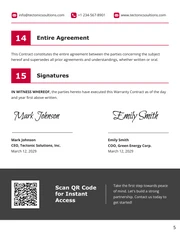 Warranty Contract Template - Seite 5